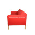 Modern Leather Sofa Mogensen 2213 3-Seater Sofa